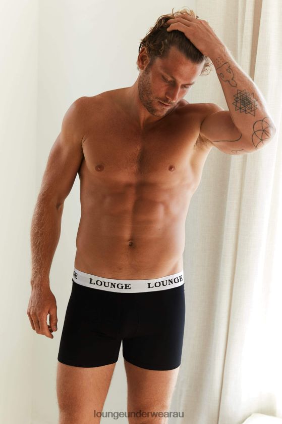 Boxers Three Pack Underwear Lounge Men Black 240R48442