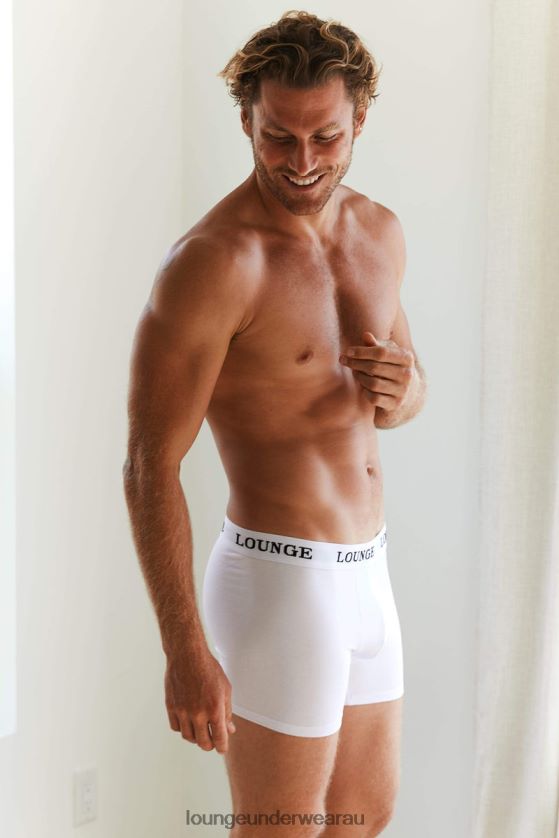 Boxers Three Pack Underwear Lounge Men White 240R48441