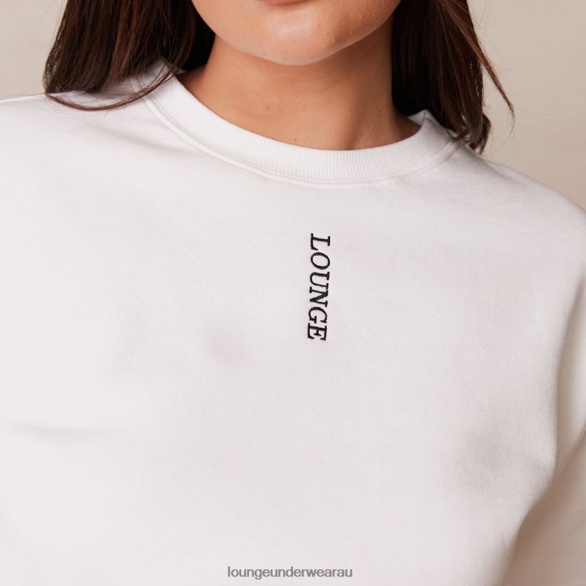 Crew Neck Jumper Apparel Lounge Women White 240R48865
