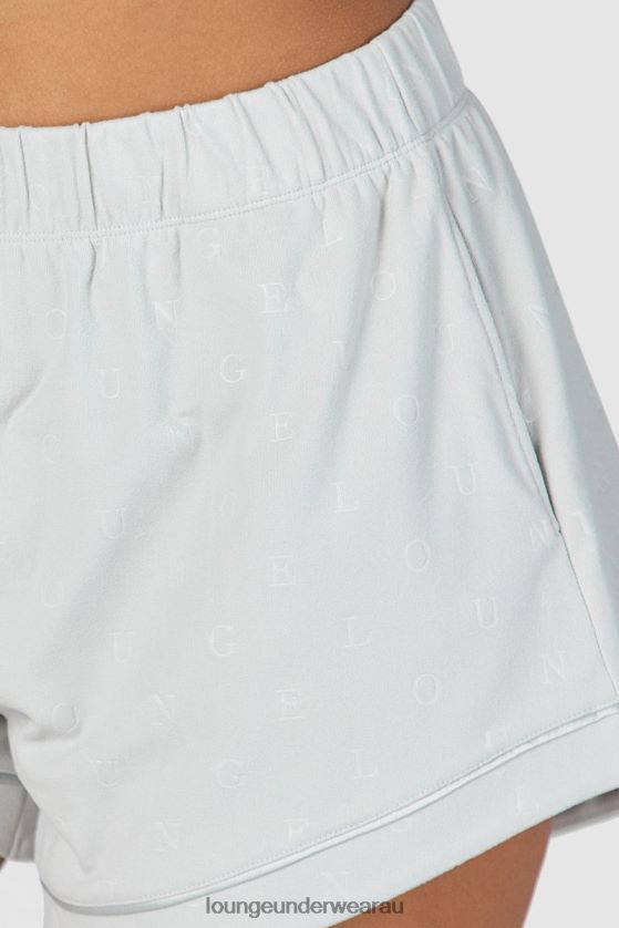 Luxury Embossed Pajama Shorts Apparel Lounge Women Frost 240R48957