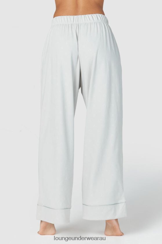 Luxury Embossed Pajama Trousers Apparel Lounge Women Frost 240R48958