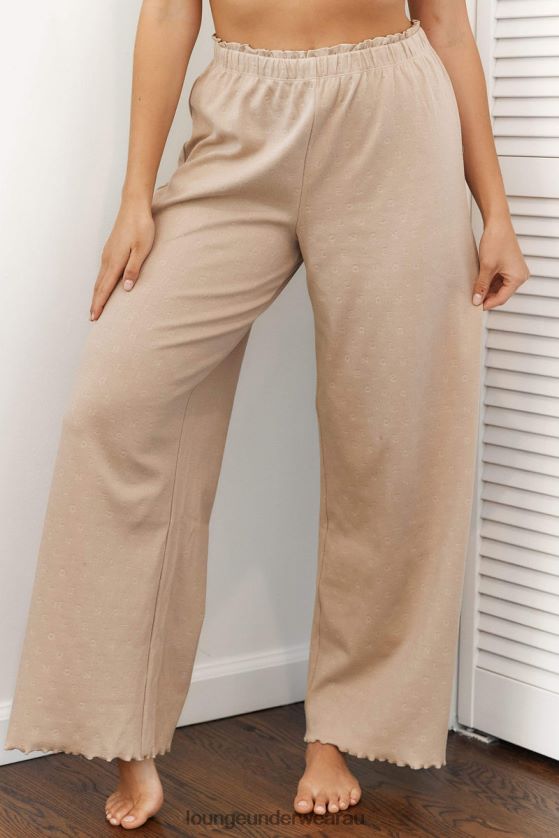 Ruffle Pajama Trousers Apparel Lounge Women Mink 240R48942