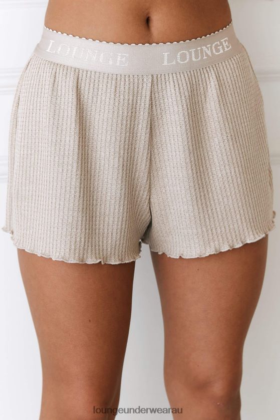 Soft Waffle Pajama Shorts Apparel Lounge Women Mink 240R48964