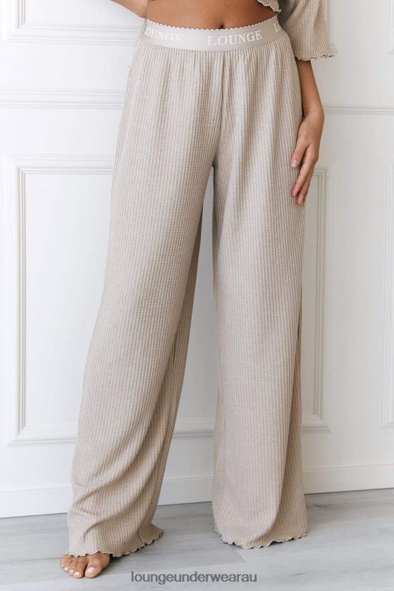 Soft Waffle Pajama Trousers Apparel Lounge Women Mink 240R48962