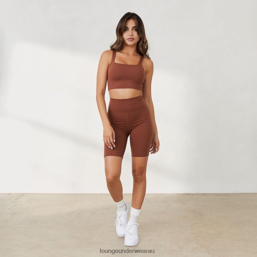 365 Second Skin Cycling Shorts Apparel Lounge Women Chocolate 240R48914