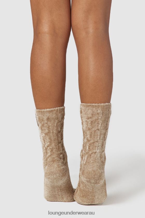 Chenille Knitted Socks Apparel Lounge Women Mink 240R48954