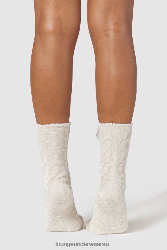 Chenille Knitted Socks Apparel Lounge Women Pearl 240R48950