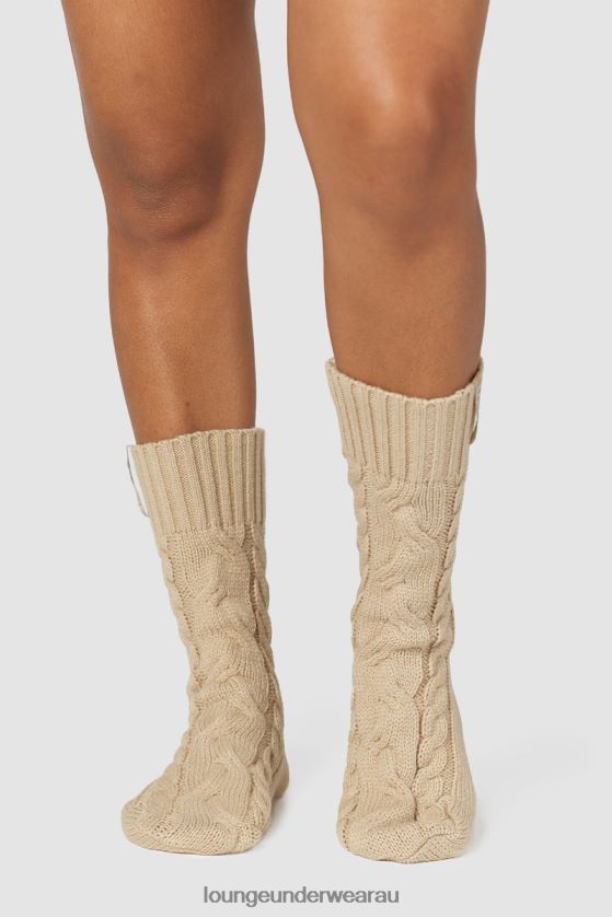 Cosy Knitted Socks Apparel Lounge Women Mink 240R48946
