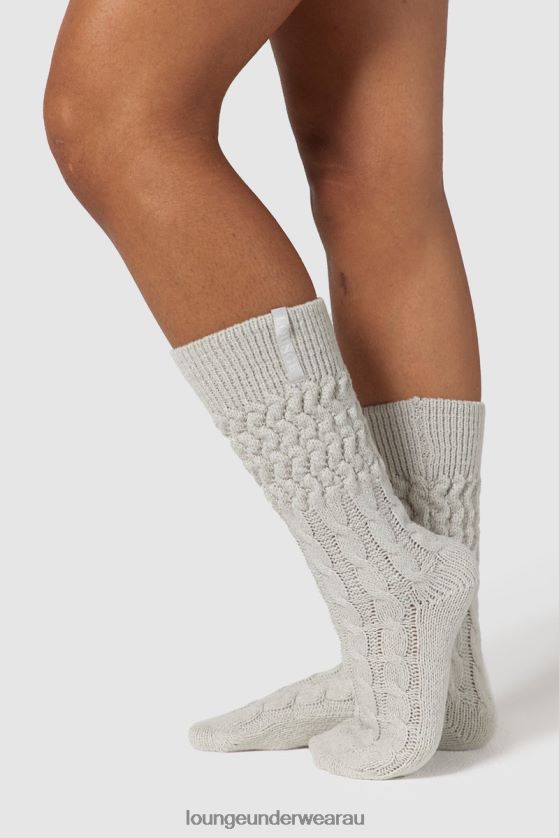 Snug Knitted Socks Apparel Lounge Women Frost 240R48951