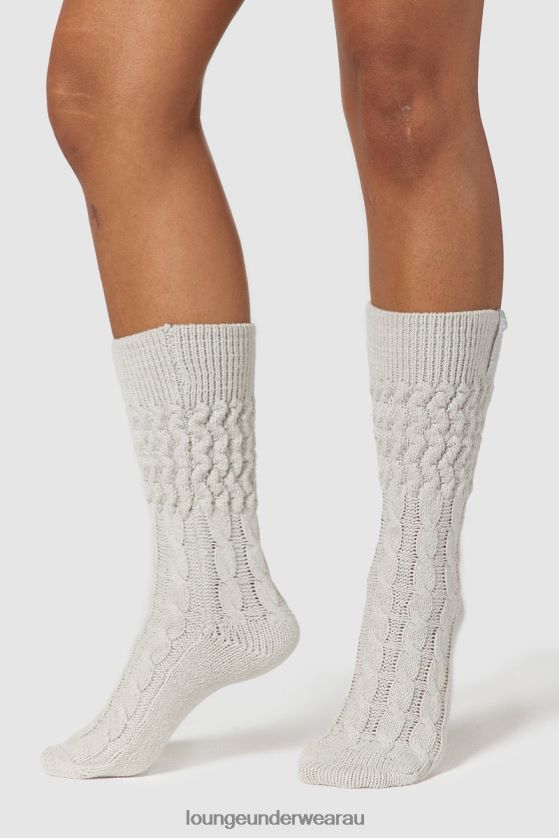 Snug Knitted Socks Apparel Lounge Women Frost 240R48951
