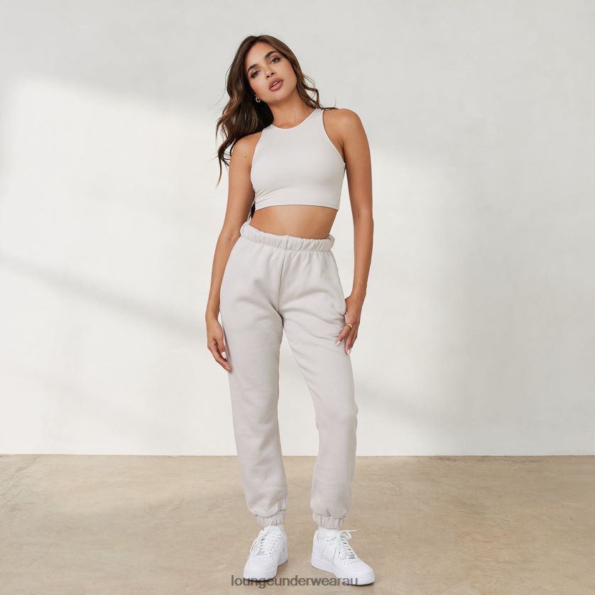 365 Second Skin Racerback Top Apparel Lounge Women Stone 240R48854