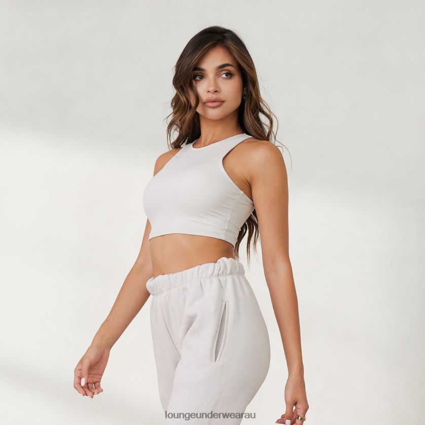 365 Second Skin Racerback Top Apparel Lounge Women Stone 240R48854