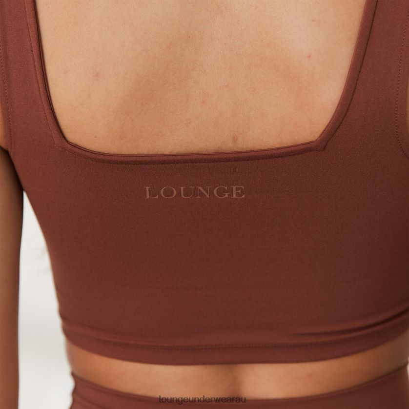 365 Second Skin Tank Top Apparel Lounge Women Chocolate 240R48857