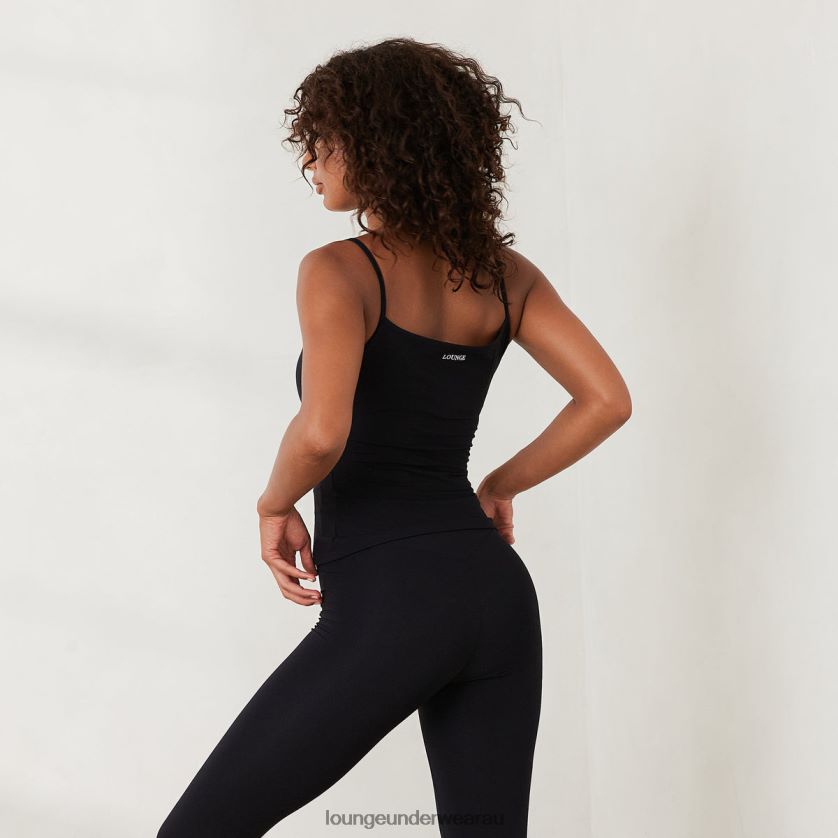 Essential Cami Top Apparel Lounge Women Black 240R48824