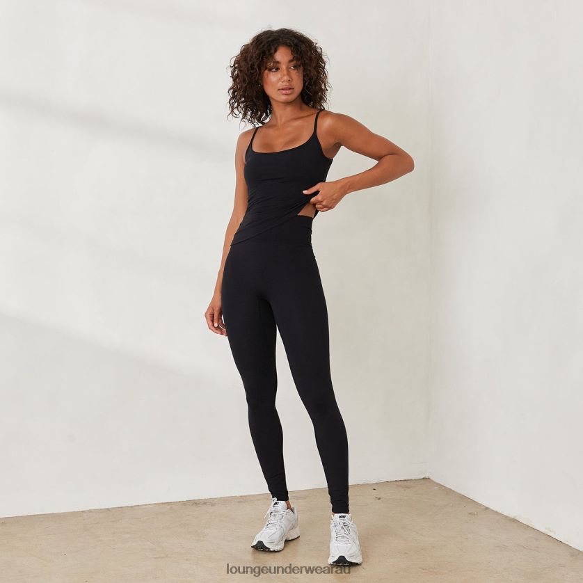 Essential Cami Top Apparel Lounge Women Black 240R48824