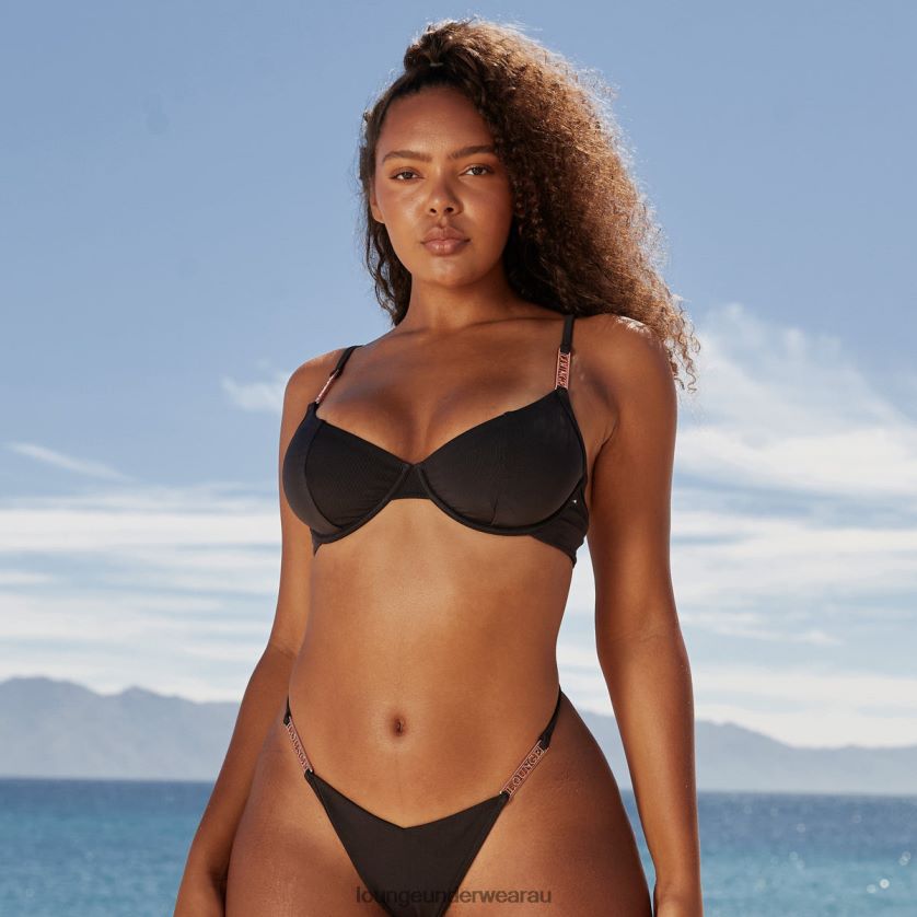 Signature Bikini Top Swimwear Lounge Women Black 240R481014