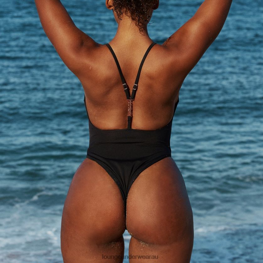 Statement One Piece Swimsuit Swimwear Lounge Women Black 240R481029