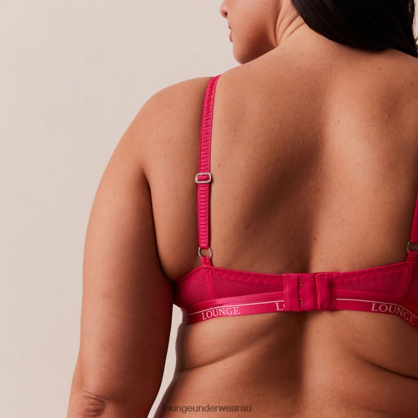 Royal Balcony Bra & Thong Set Underwear Lounge Women Hot Pink 240R4856