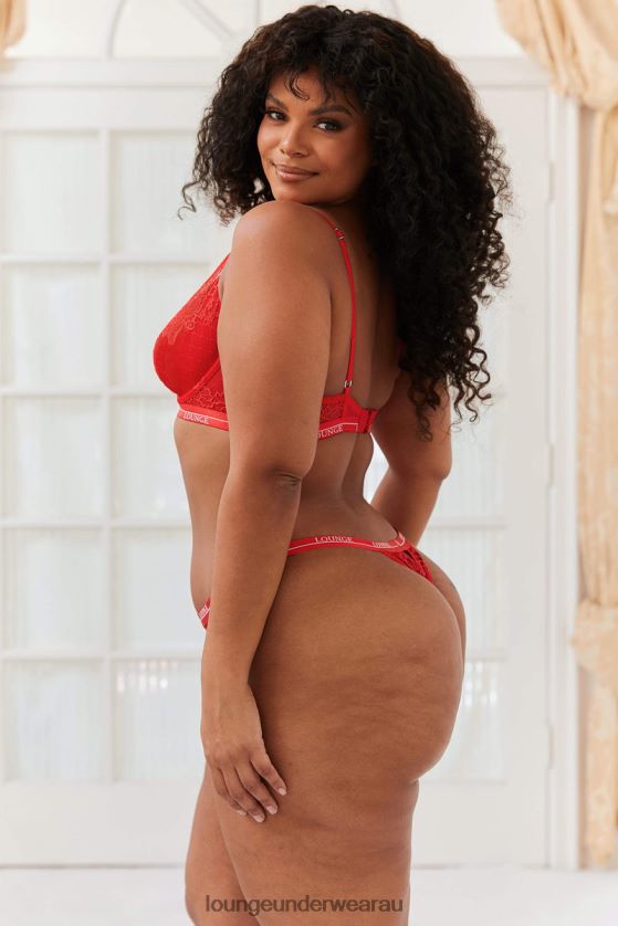 Royal Balcony Bra & Thong Set Underwear Lounge Women Red 240R4865
