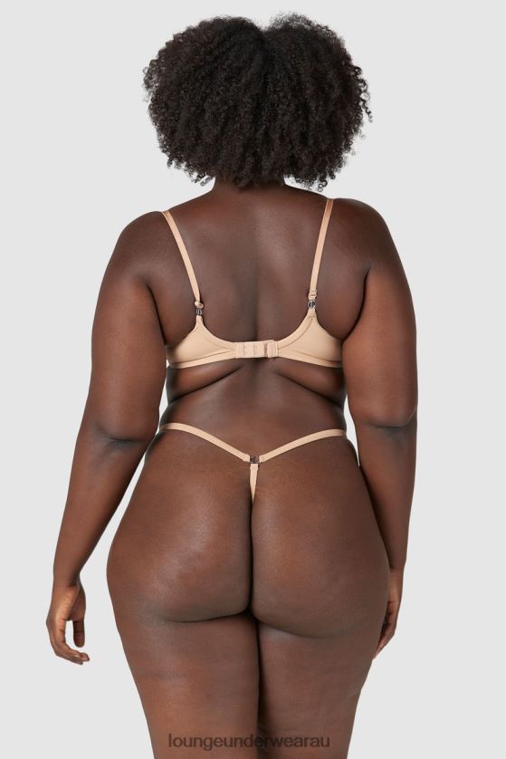 Sculpt Push-Up T-shirt Bra & Thong/Briefs Set Underwear Lounge Women Honey 240R4879