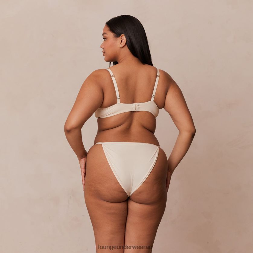 Your Everyday T-shirt Bra & Thong/Briefs Set Underwear Lounge Women Latte 240R48130