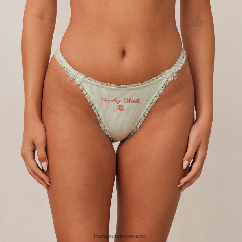 Fruity 'Peachy Cheeks' Briefs Underwear Lounge Women Mint 240R48468