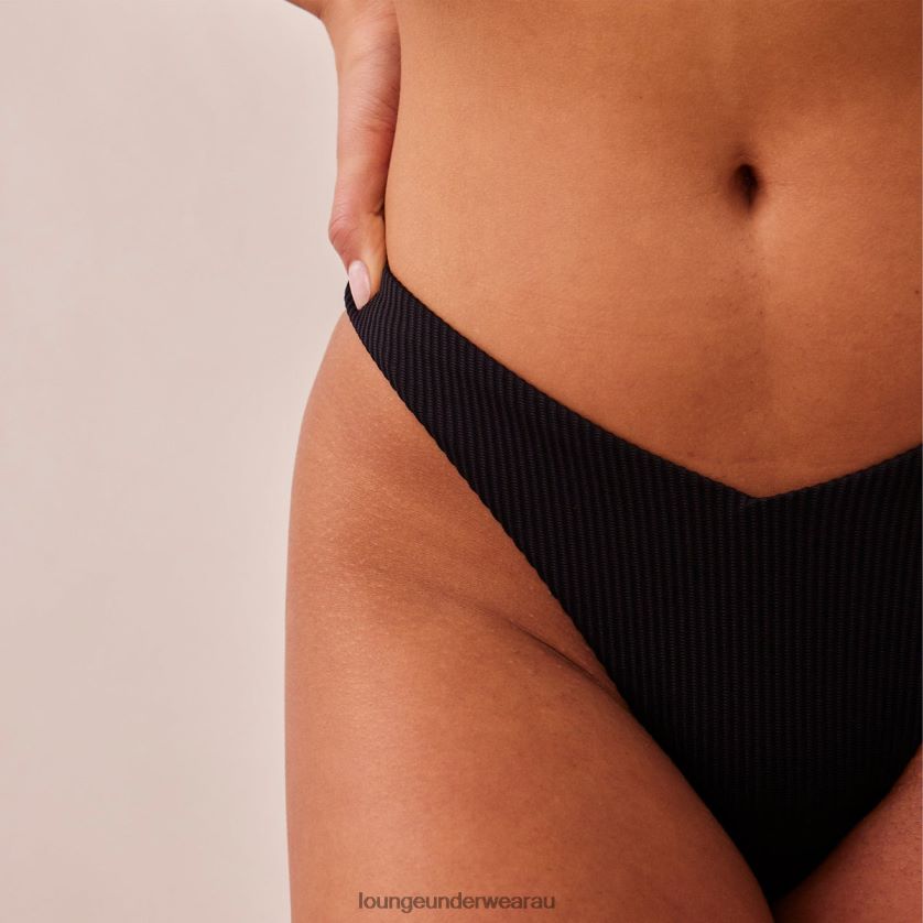Ribbed Triangle Briefs Underwear Lounge Women Black 240R48511