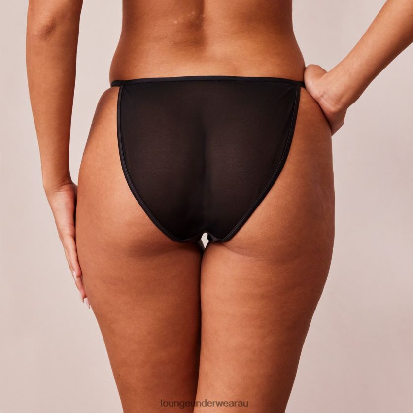 Soft Satin Briefs Underwear Lounge Women Black 240R48493