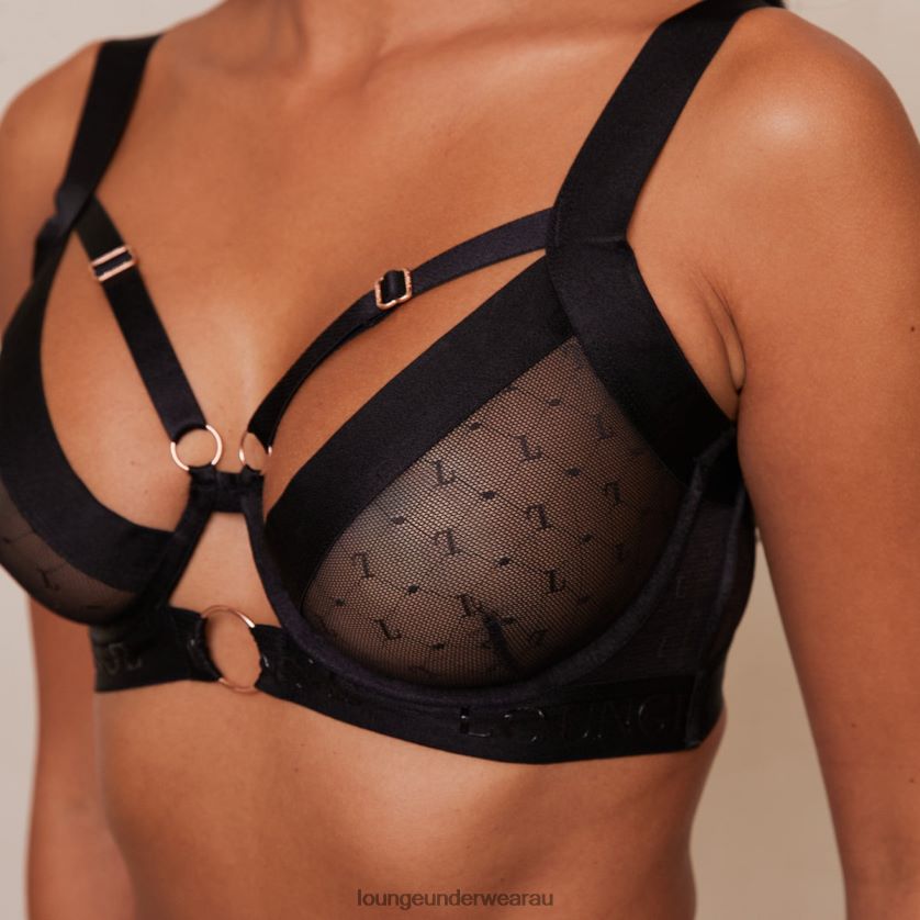 Athena Intimates Set Underwear Lounge Women Black 240R48651