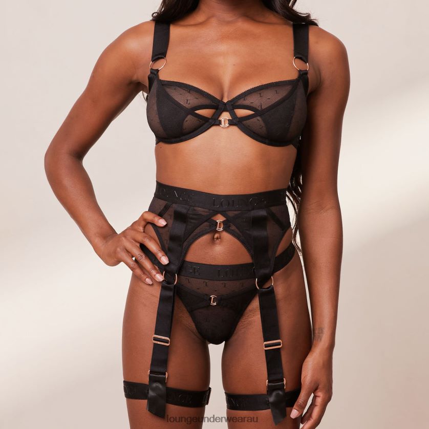 Electra Intimates Set Underwear Lounge Women Black 240R48650