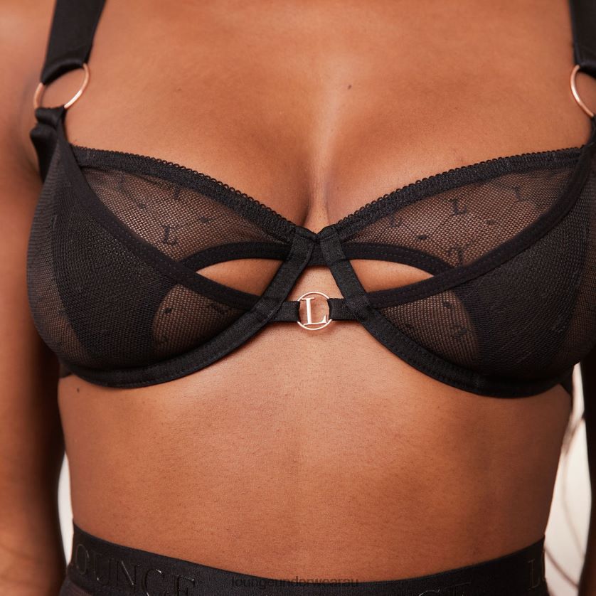 Electra Intimates Set Underwear Lounge Women Black 240R48650