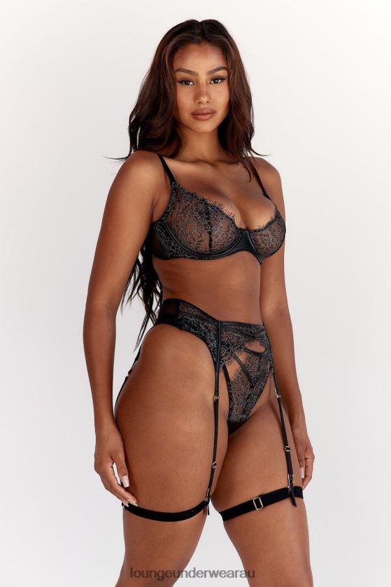 Pandora Intimates Set Underwear Lounge Women Black 240R48292