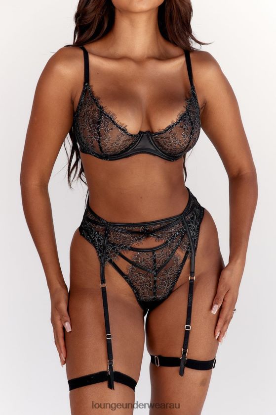Pandora Intimates Set Underwear Lounge Women Black 240R48292