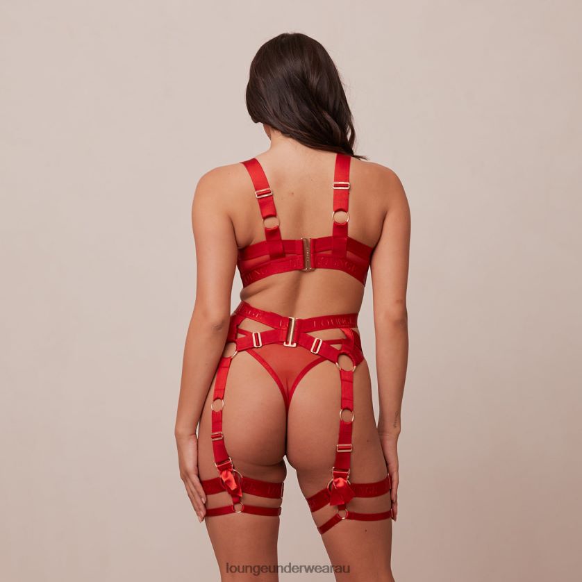 Phoenix Intimates Set Underwear Lounge Women Red 240R48621