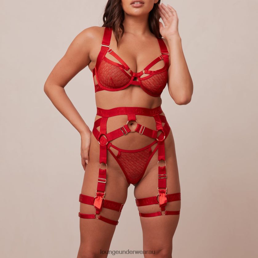 Phoenix Intimates Set Underwear Lounge Women Red 240R48621