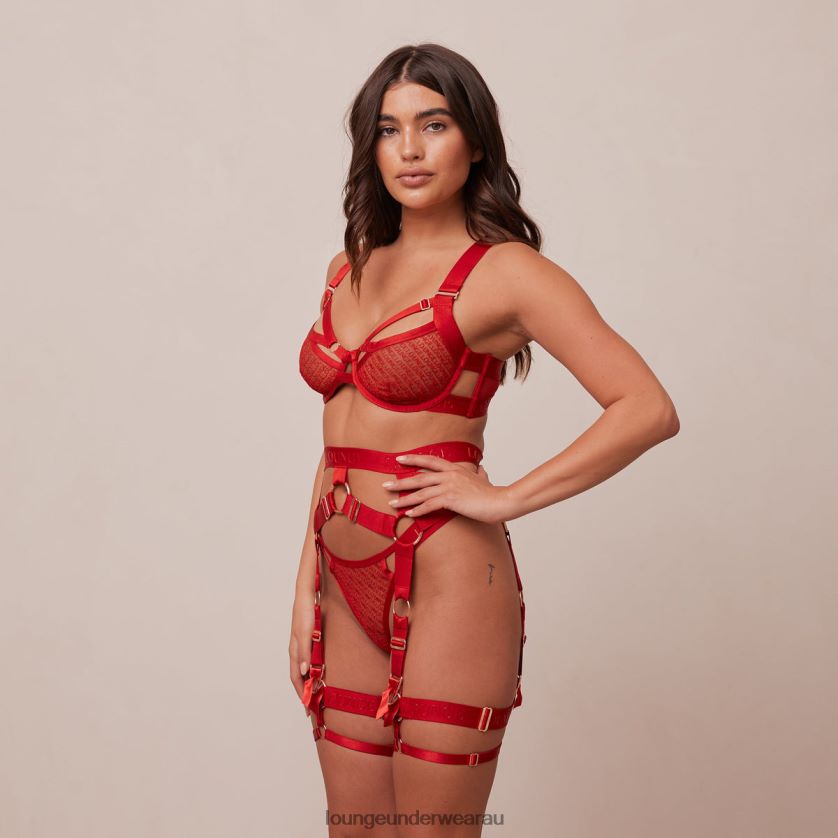 Phoenix Intimates Set Underwear Lounge Women Red 240R48621