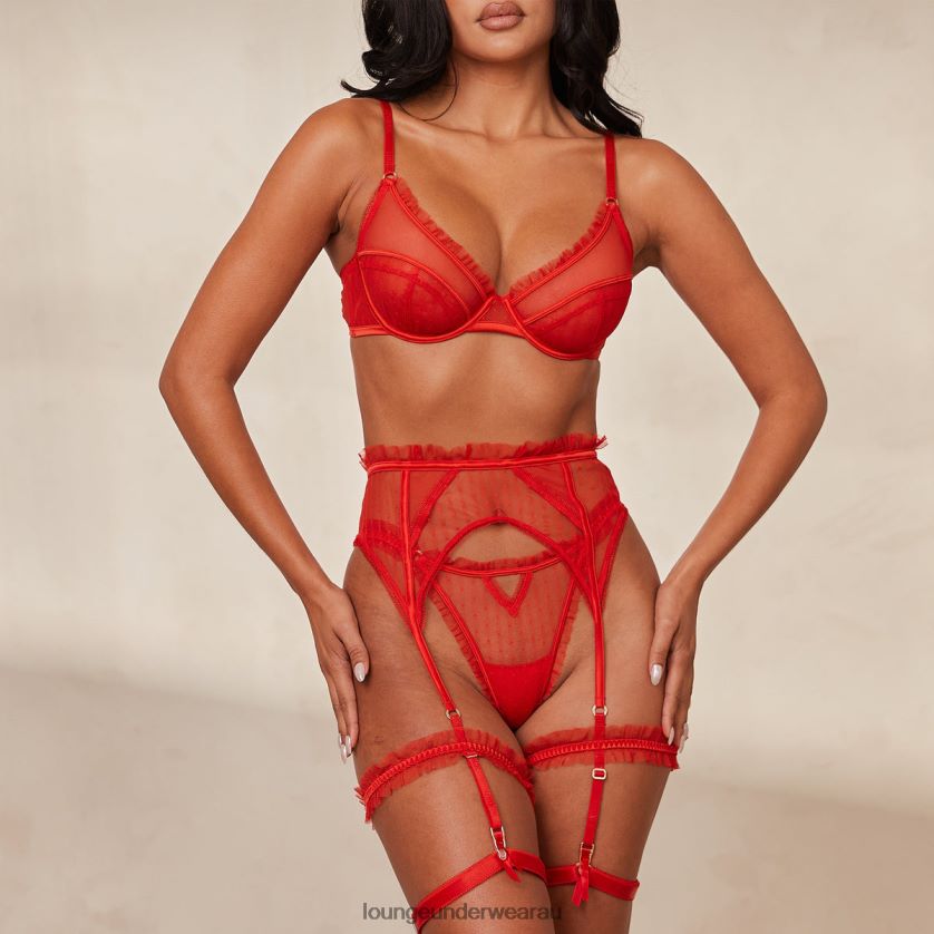 Ruby Intimates Set Underwear Lounge Women Red 240R48340