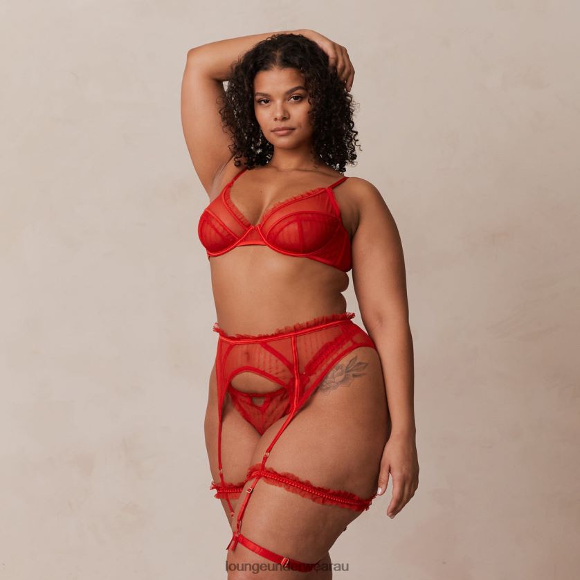Ruby Intimates Set Underwear Lounge Women Red 240R48340