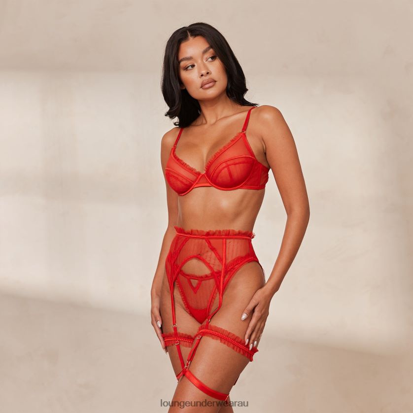 Ruby Intimates Set Underwear Lounge Women Red 240R48340