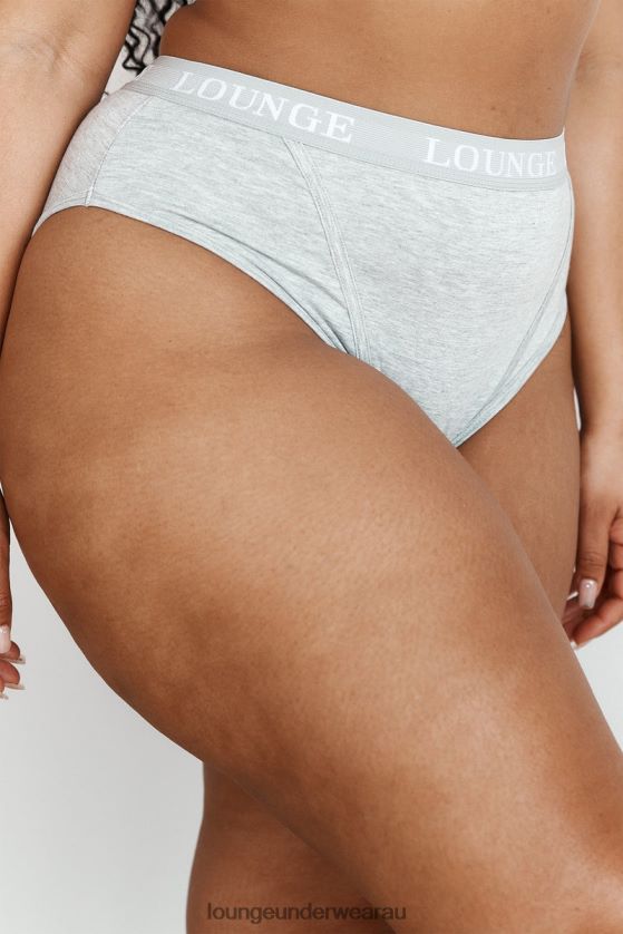 Bamboo Basic Briefs Underwear Lounge Women Grey 240R48433