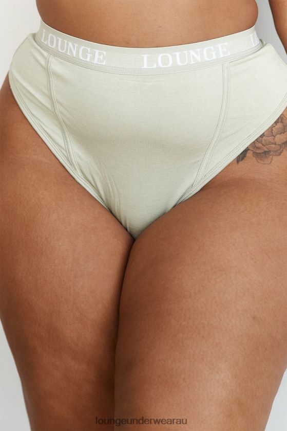 Bamboo Basic Thong (Set) Underwear Lounge Women Olive 240R48383