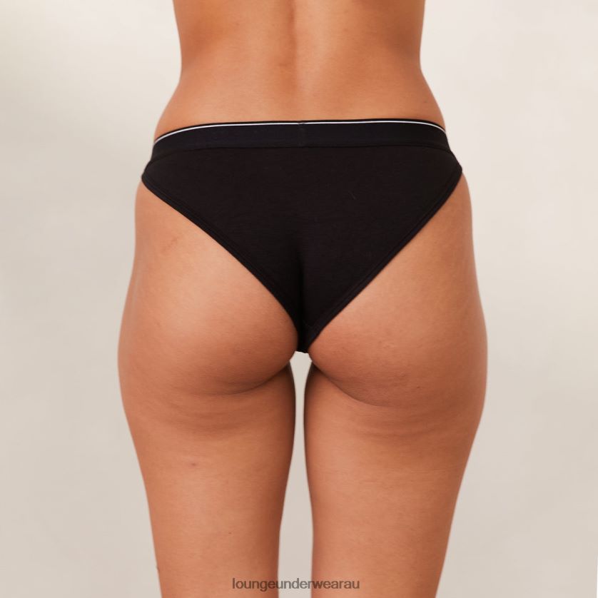 Bamboo Minimal Triangle Briefs Underwear Lounge Women Black 240R48414
