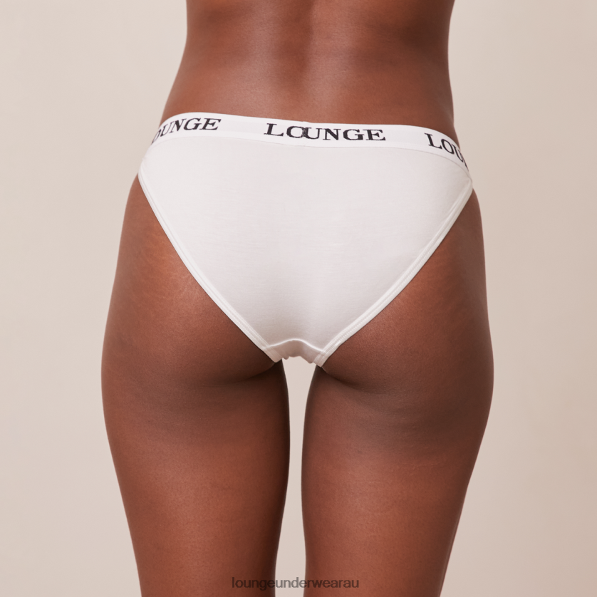 Bamboo Triangle Briefs Underwear Lounge Women All White 240R48424