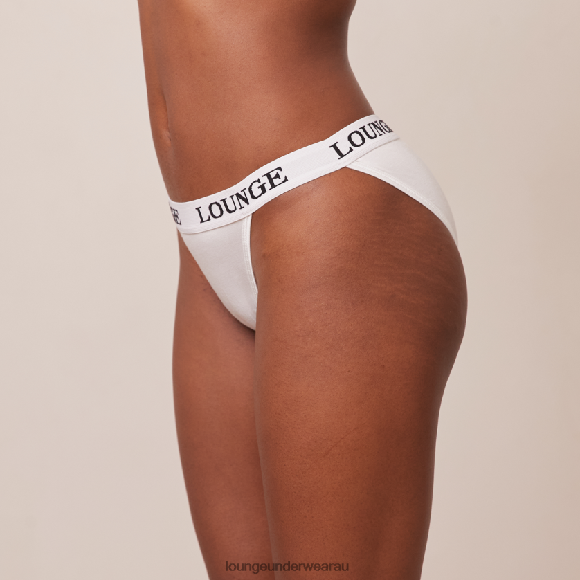 Bamboo Triangle Briefs Underwear Lounge Women All White 240R48424