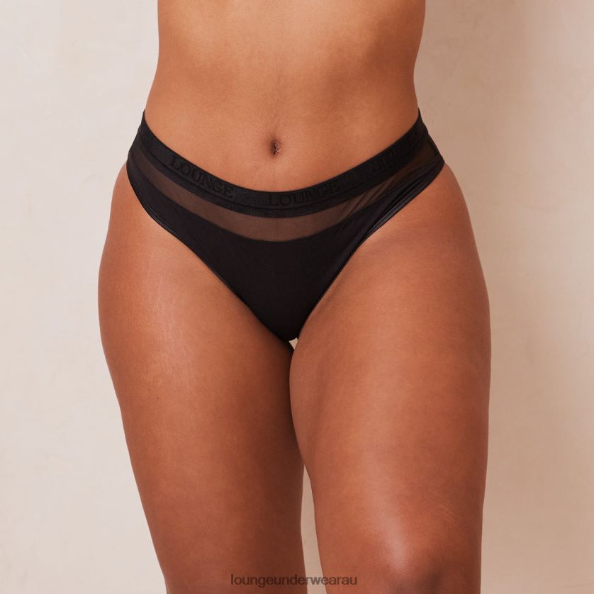 Mesh Briefs Underwear Lounge Women Black 240R48405