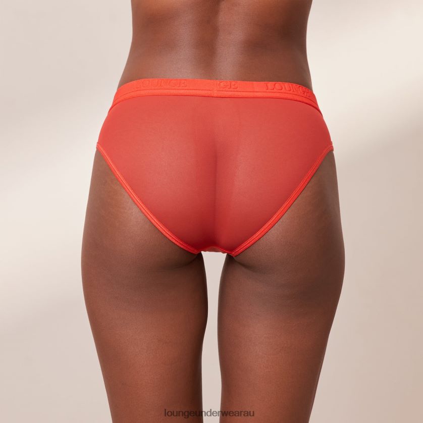 Mesh Briefs Underwear Lounge Women Red 240R48397