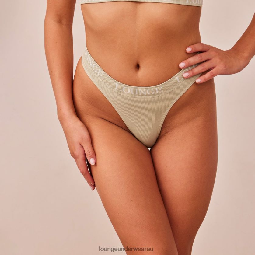 Seamless Thong Underwear Lounge Women Olive 240R48389