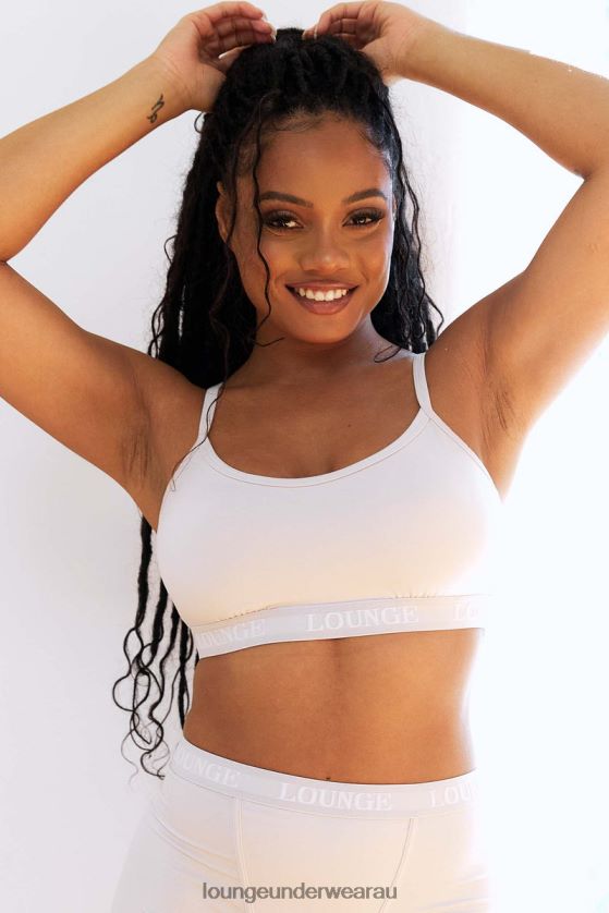 Slumber Pajama Bralette Underwear Lounge Women Pearl 240R48365