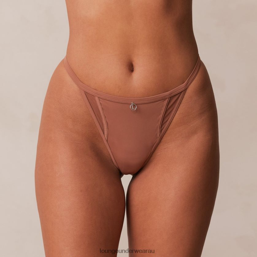 Classic Thong Underwear Lounge Women Mocha 240R48527