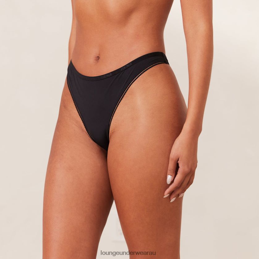 Comfort Thong Underwear Lounge Women Black 240R48448
